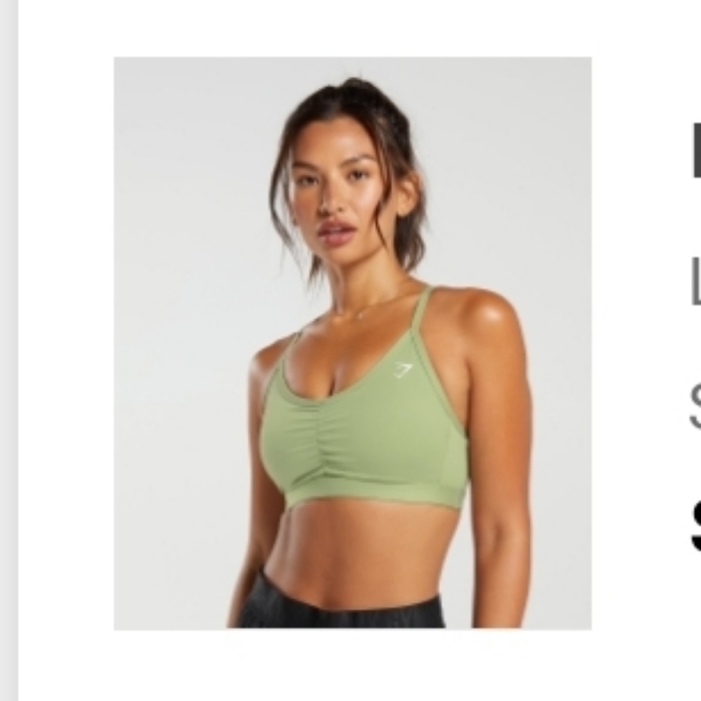 GYMSHARK RUCHED SPORTA BRA